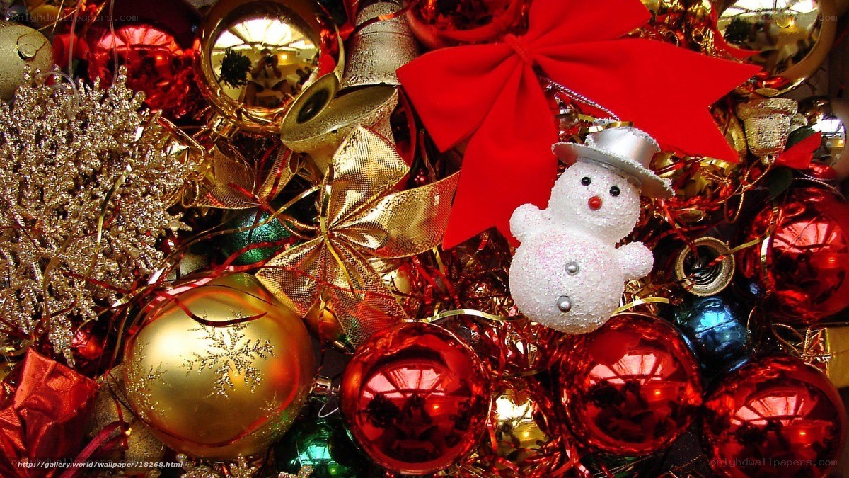 Christmas ornaments close-up