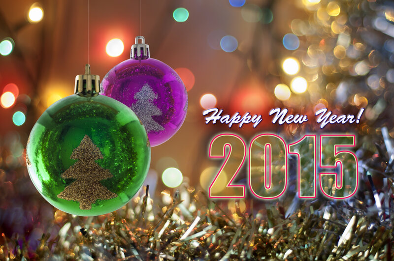 Christmas Ornaments — Green, Festive, Night