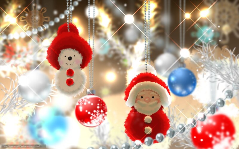 Christmas ornaments hanging