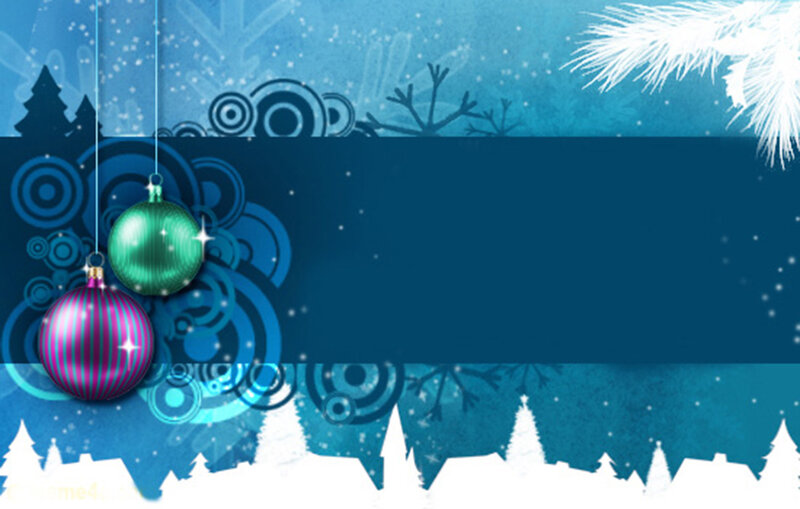 Christmas Ornaments Hanging — Blue, Festive