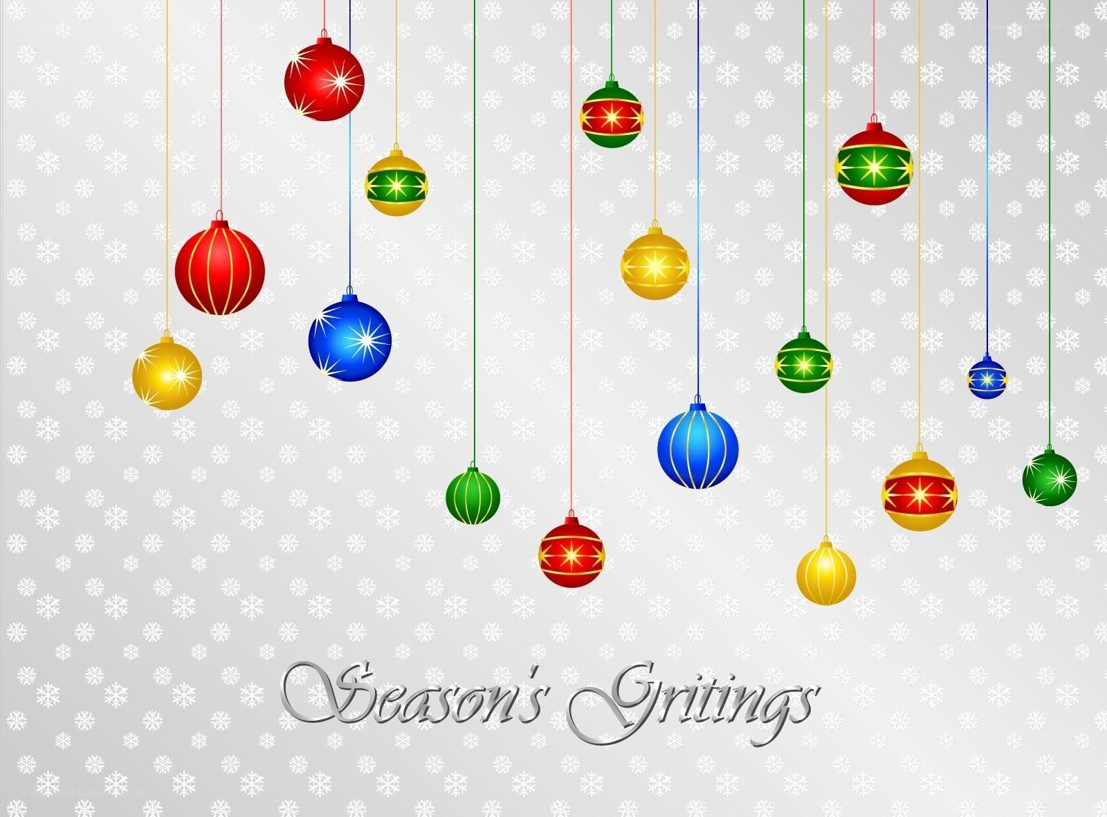 Christmas ornaments hanging