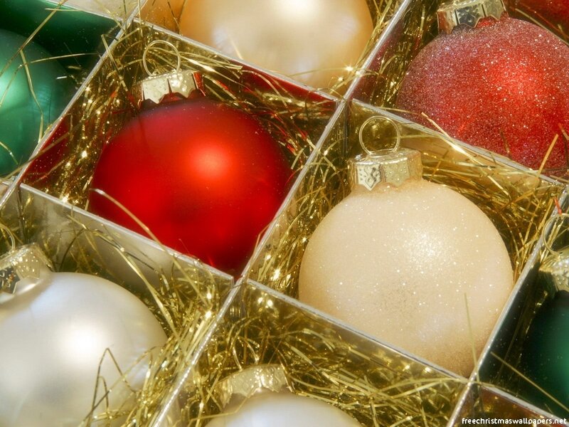 Christmas Ornaments in Box
