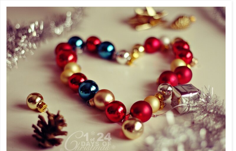 Christmas Ornaments in Heart Shape