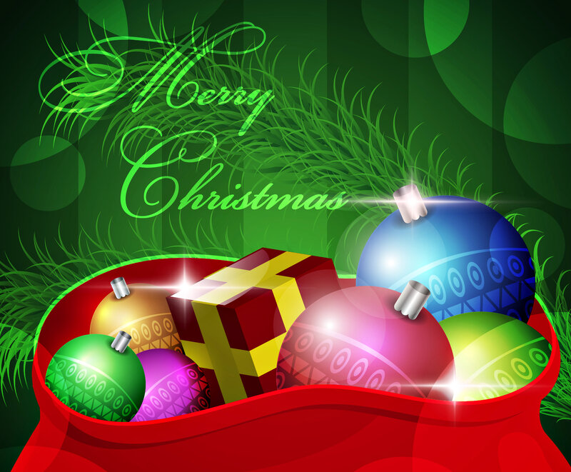 Christmas Ornaments in Sack