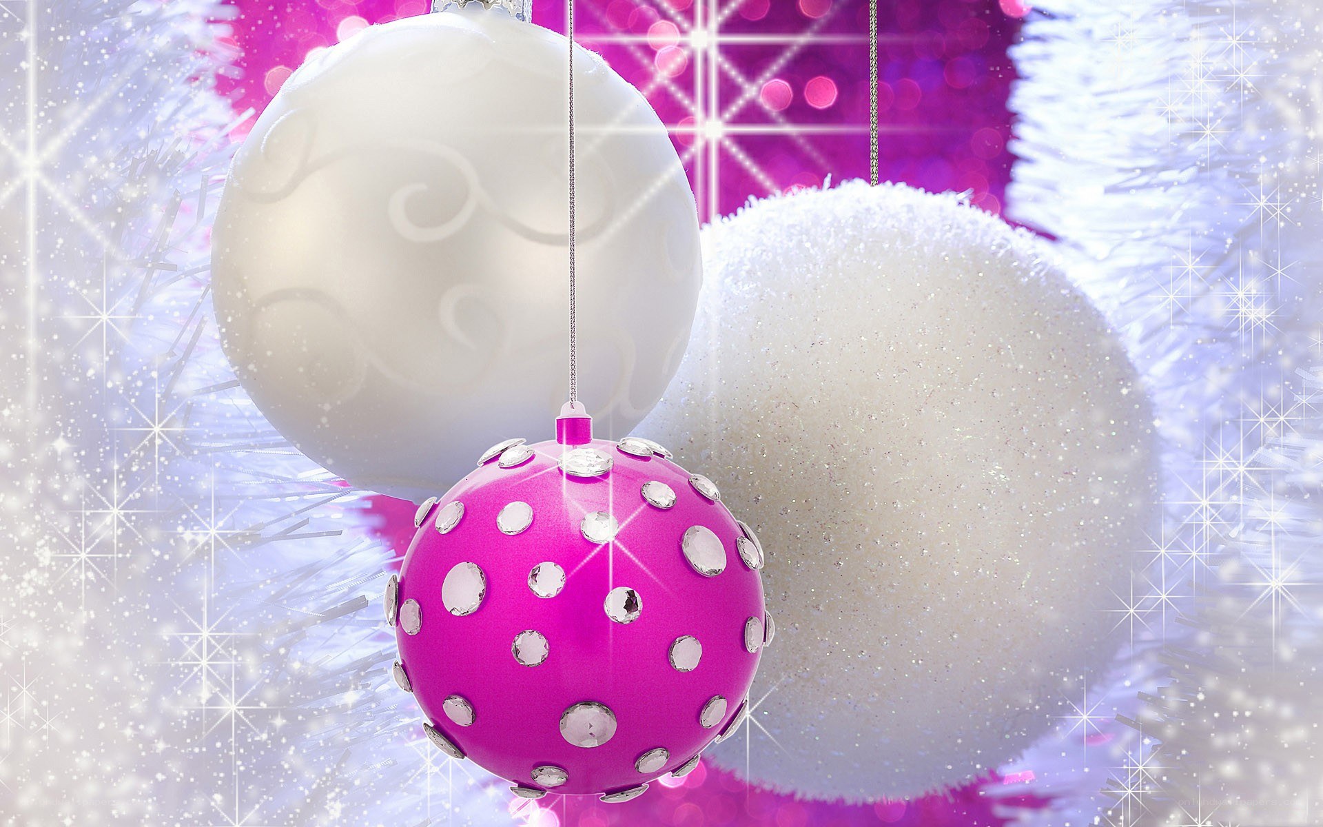 Christmas ornaments on a tree