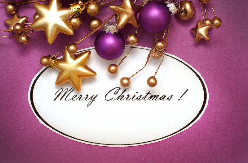 Christmas Ornaments on Card