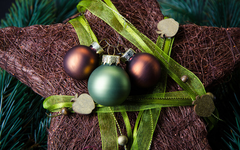 Christmas Ornaments on Star