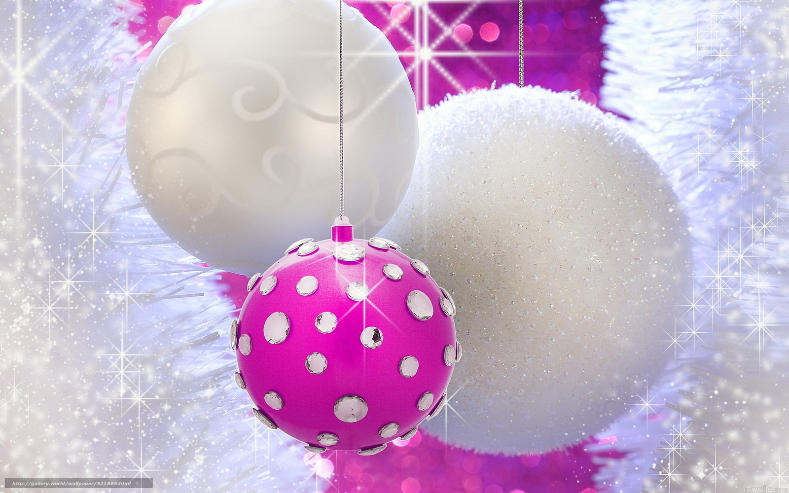 Christmas ornaments on tree