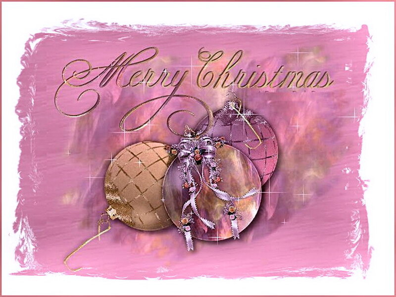 Christmas Ornaments — Pink, Festive, Winter