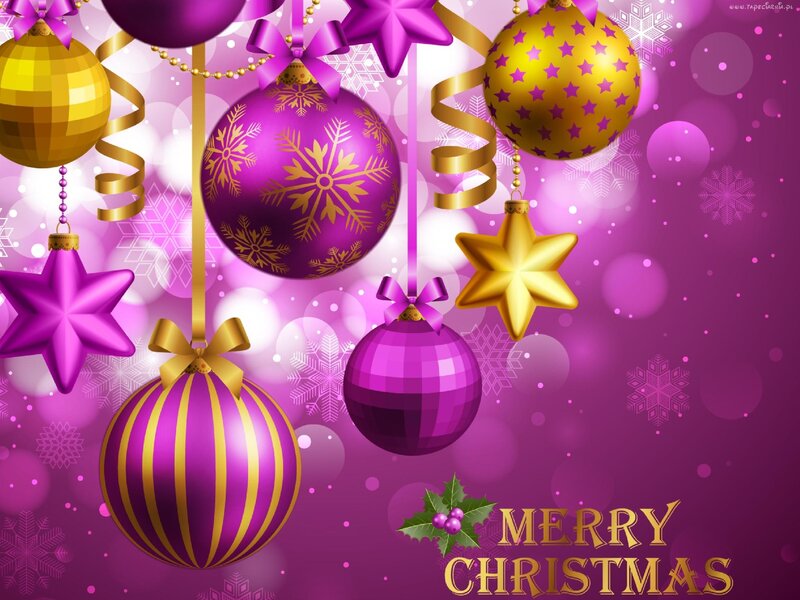 Christmas Ornaments — Purple, Festive, Winter