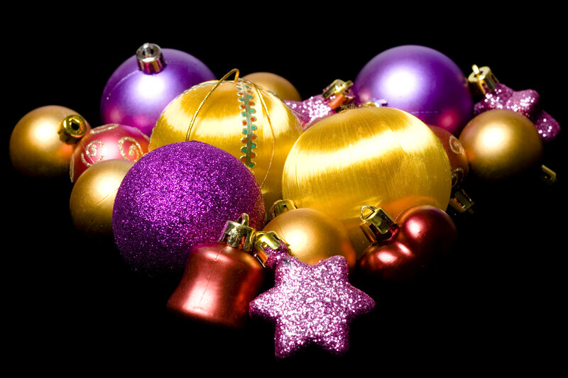 Christmas Ornaments — Purple