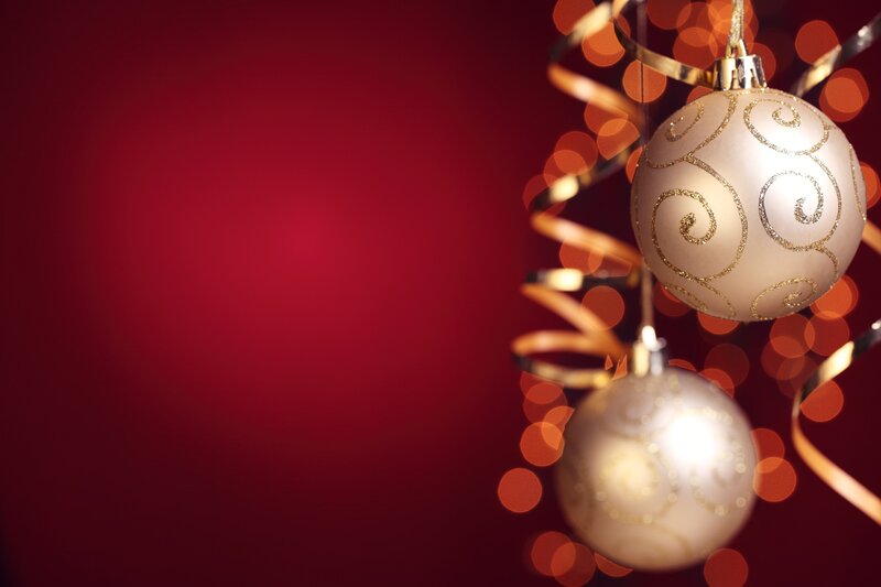Christmas Ornaments — Red, Festive, Winter, Photograph