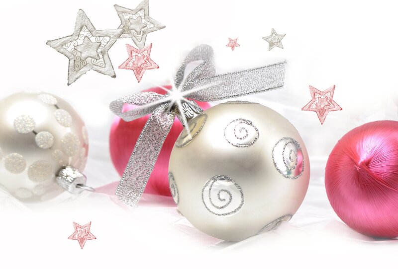 Christmas Ornaments — Silver