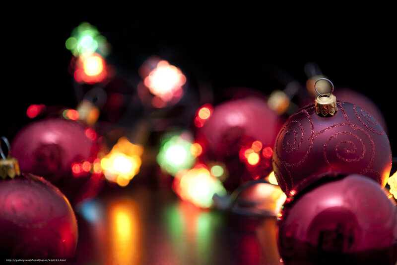 Christmas ornaments with lights