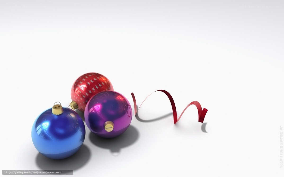 Christmas ornaments with ribbon