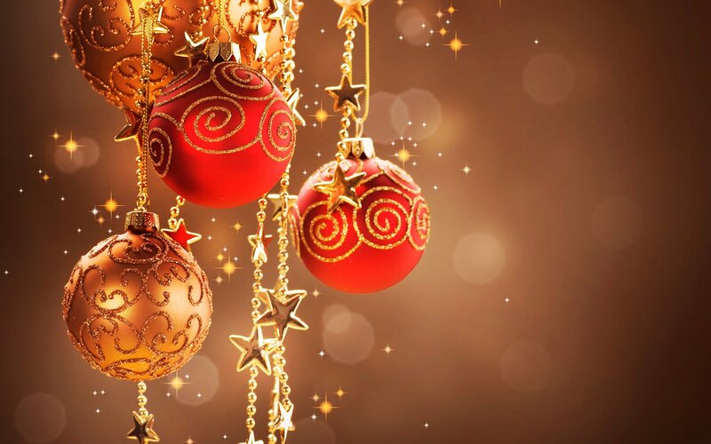 Christmas ornaments with stars