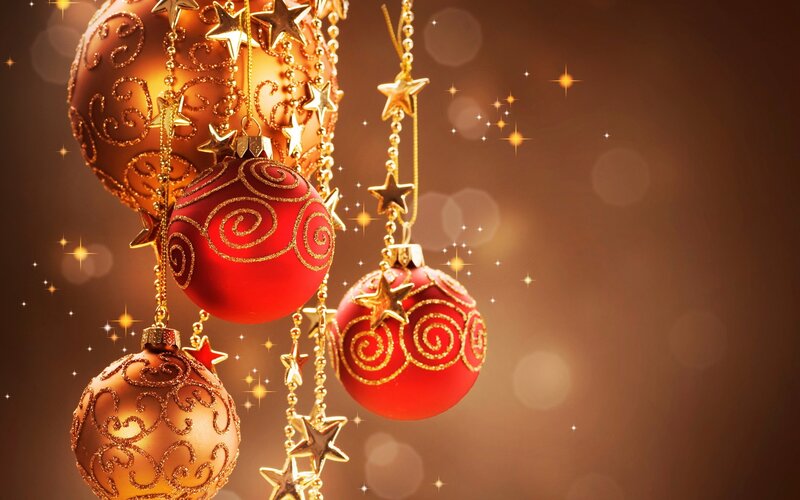 Christmas ornaments with stars