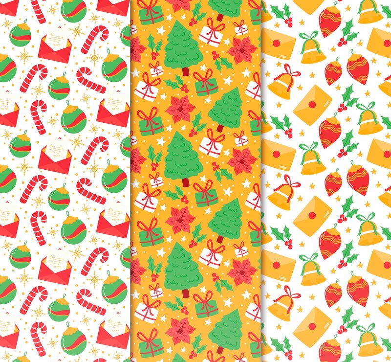 Christmas Pattern Design — Red