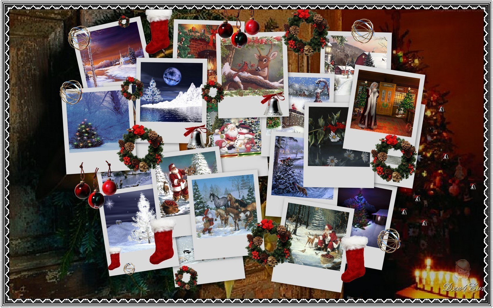 Christmas photo collage
