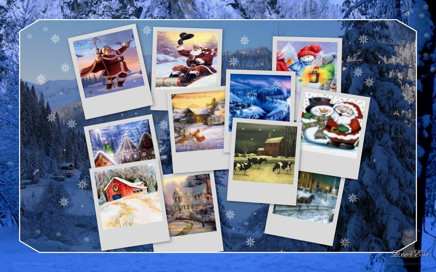 Christmas photo collage