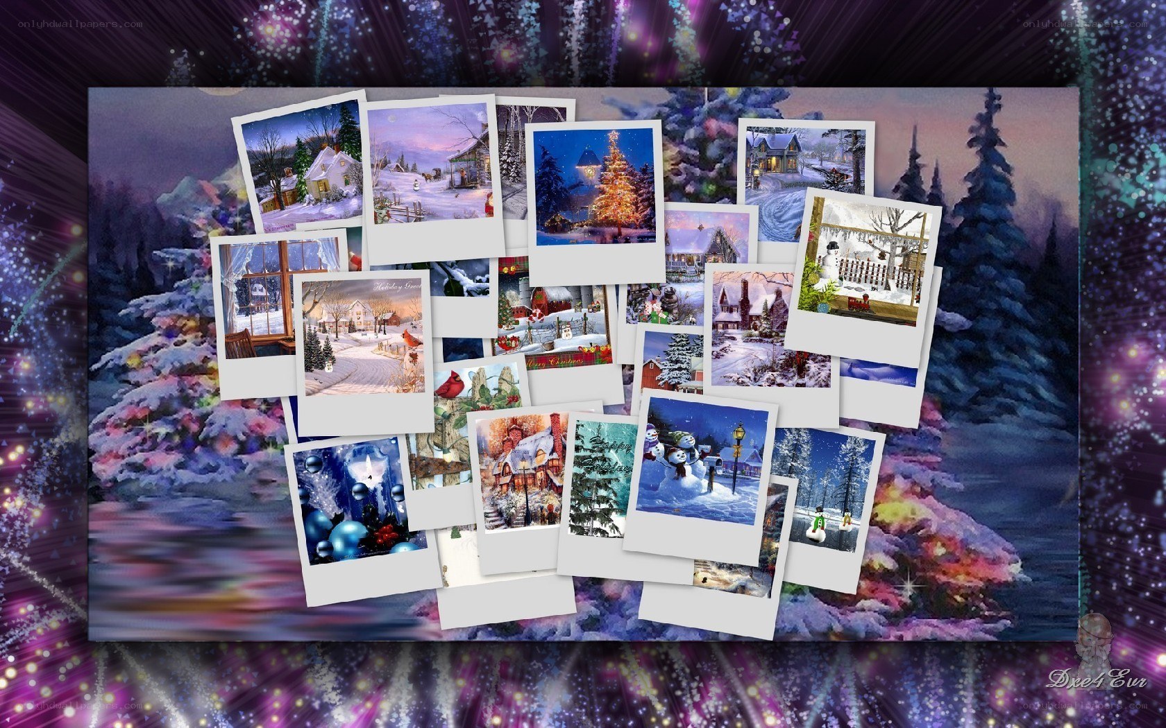 Christmas photo collage
