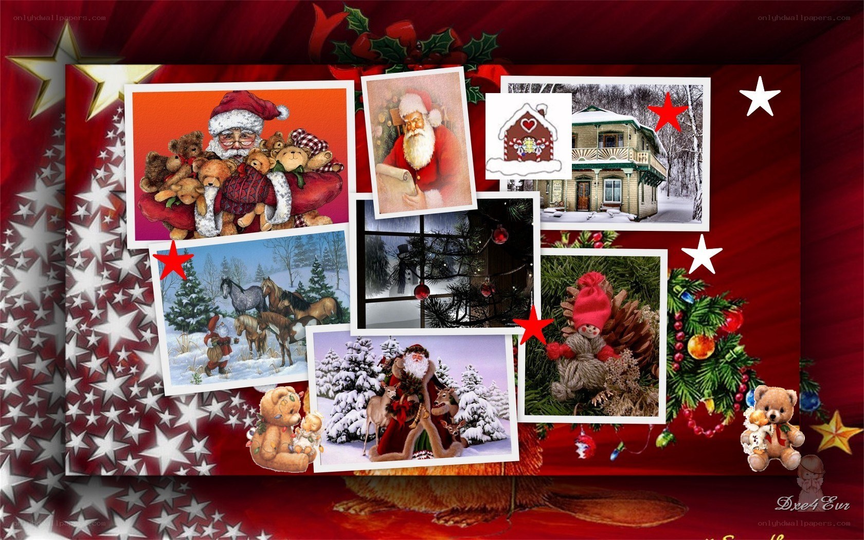 Christmas photo collage