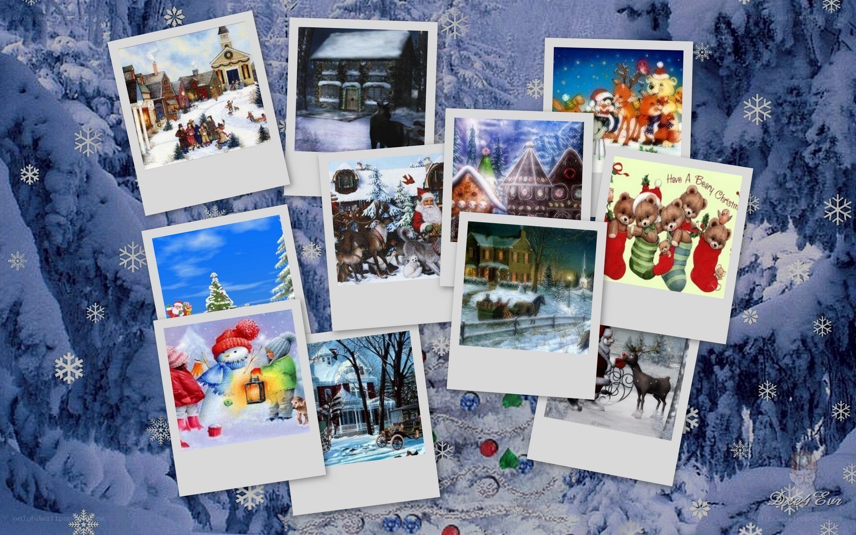 Christmas photo collage