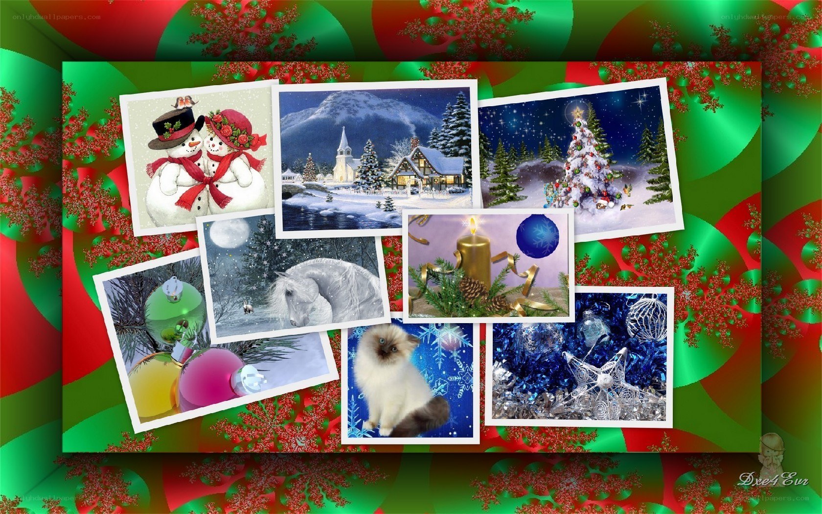 Christmas photo collage