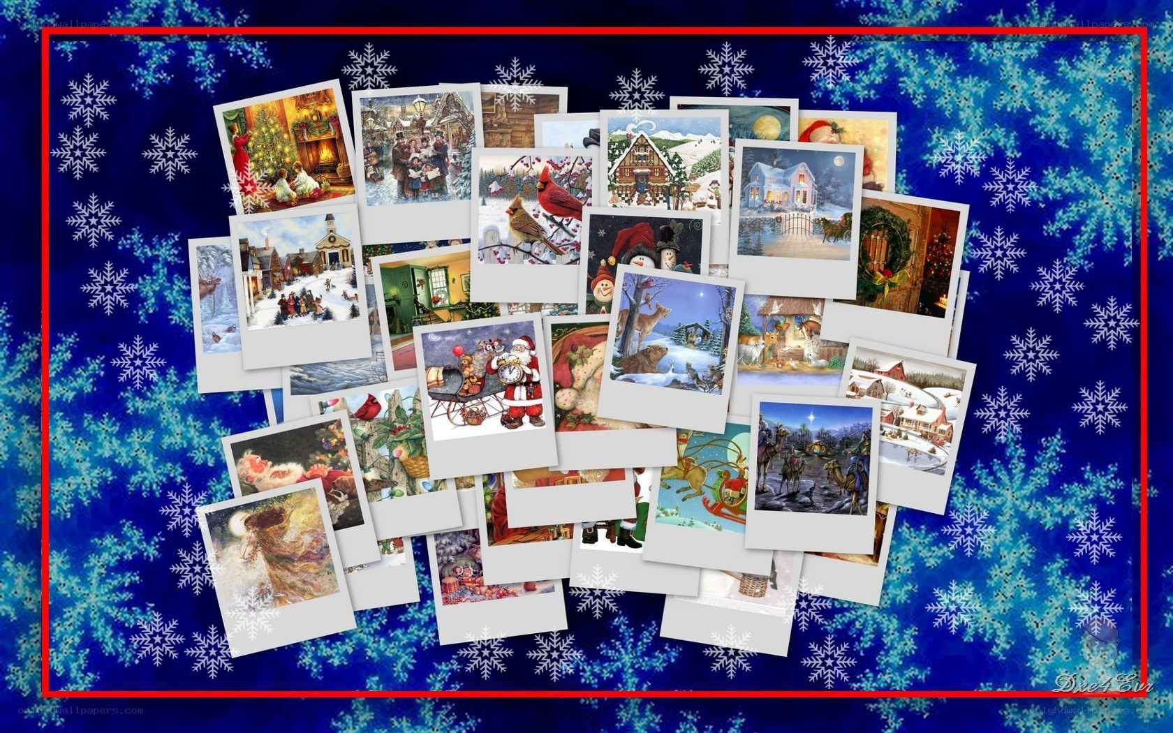 Christmas photo collage