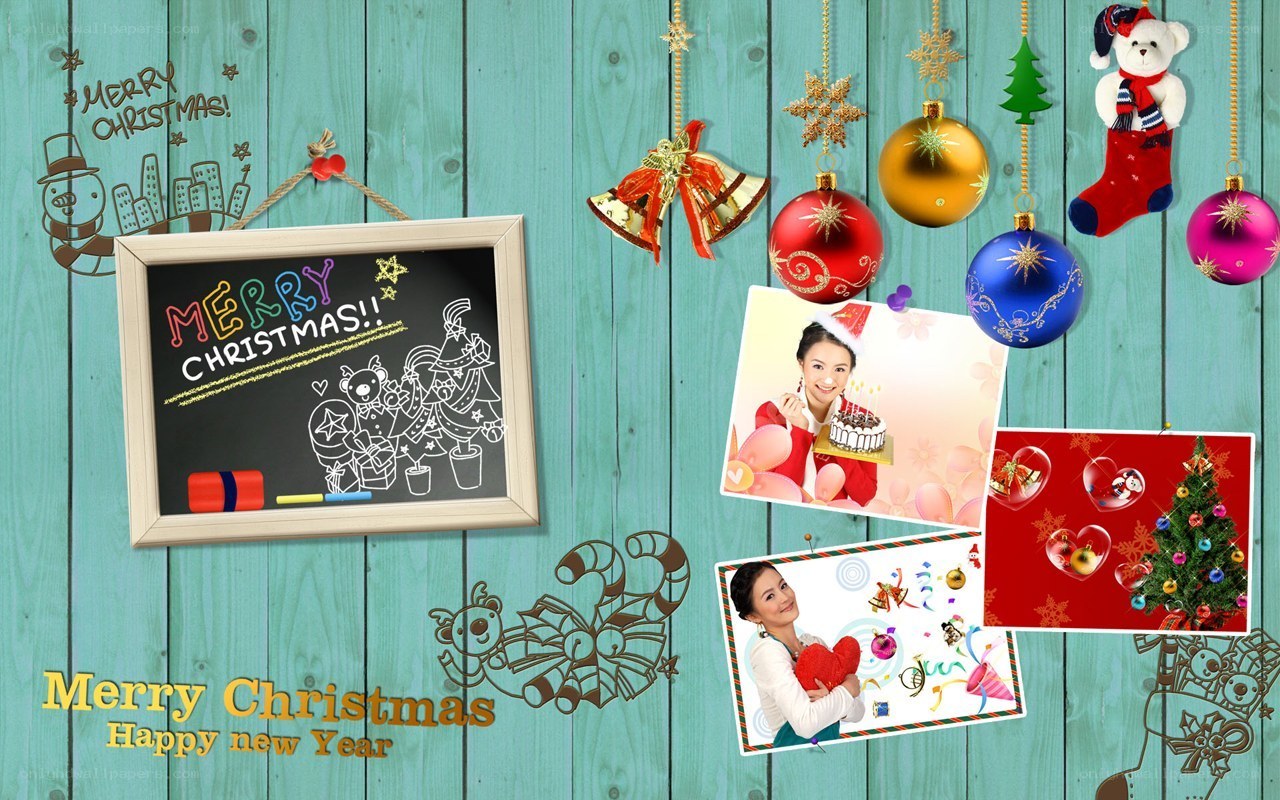 Christmas photo collage