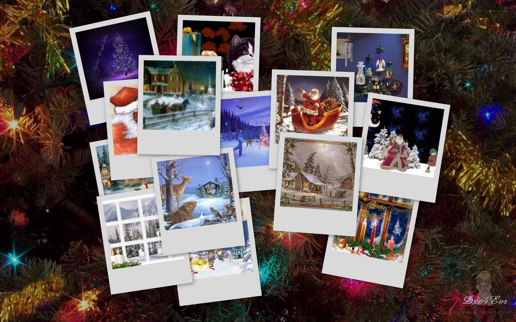 Christmas photo collage