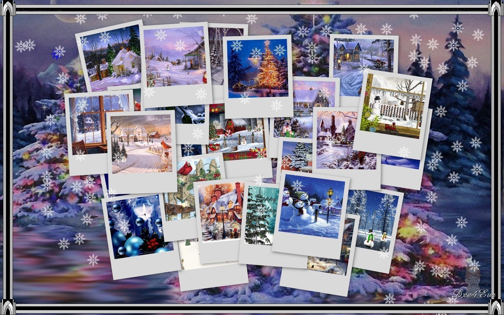 Christmas photo collage