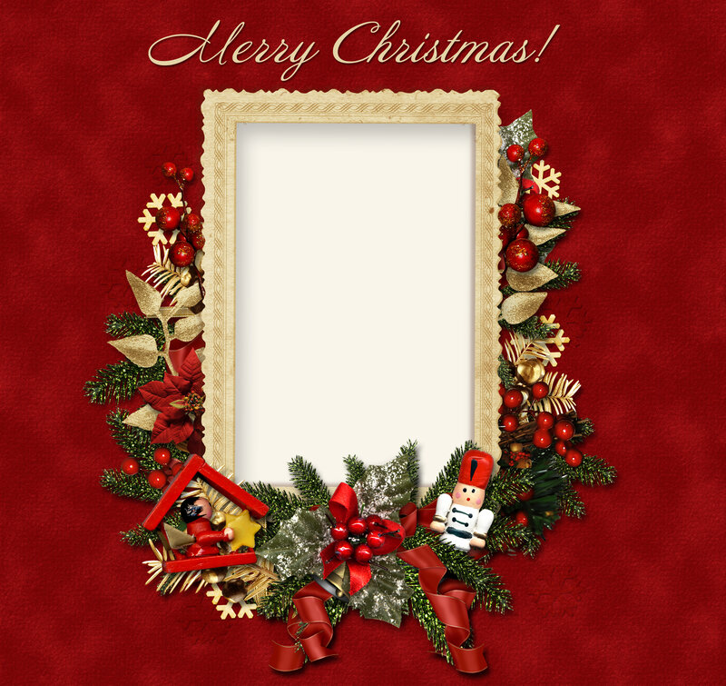 Christmas Photo Frame — Red