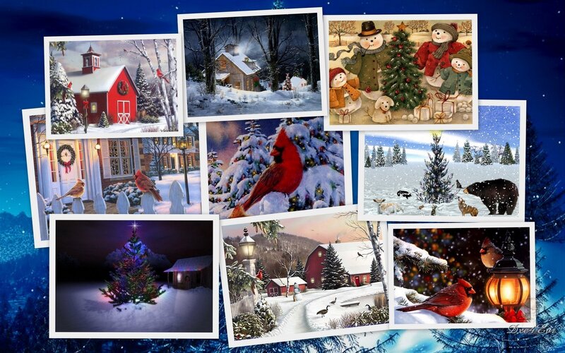 Christmas postcard collection