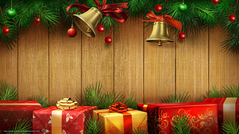 Christmas Presents and Decorations — Red, Festive