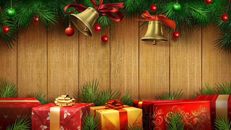 Christmas Presents and Ornaments — Red