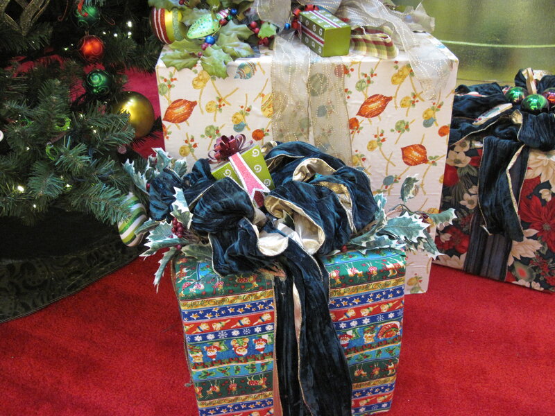 Christmas Presents under Tree — Red