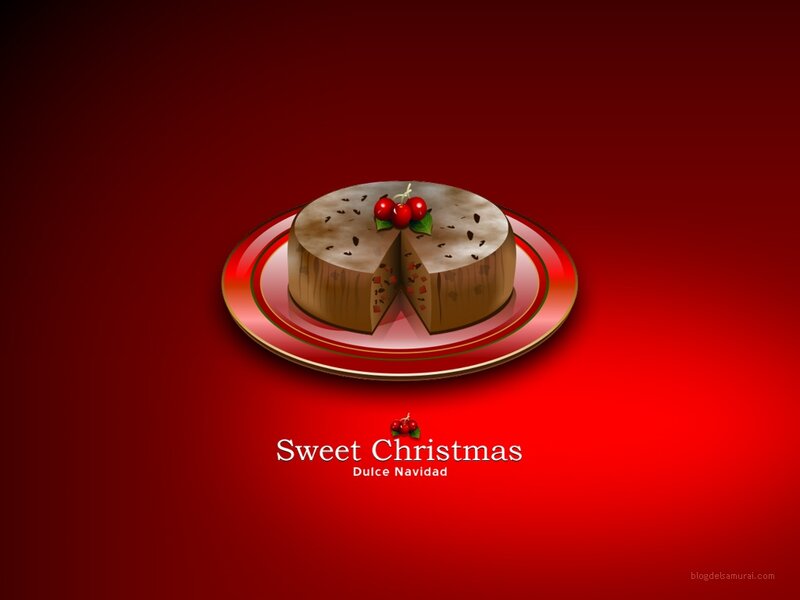 Christmas Pudding on Plate