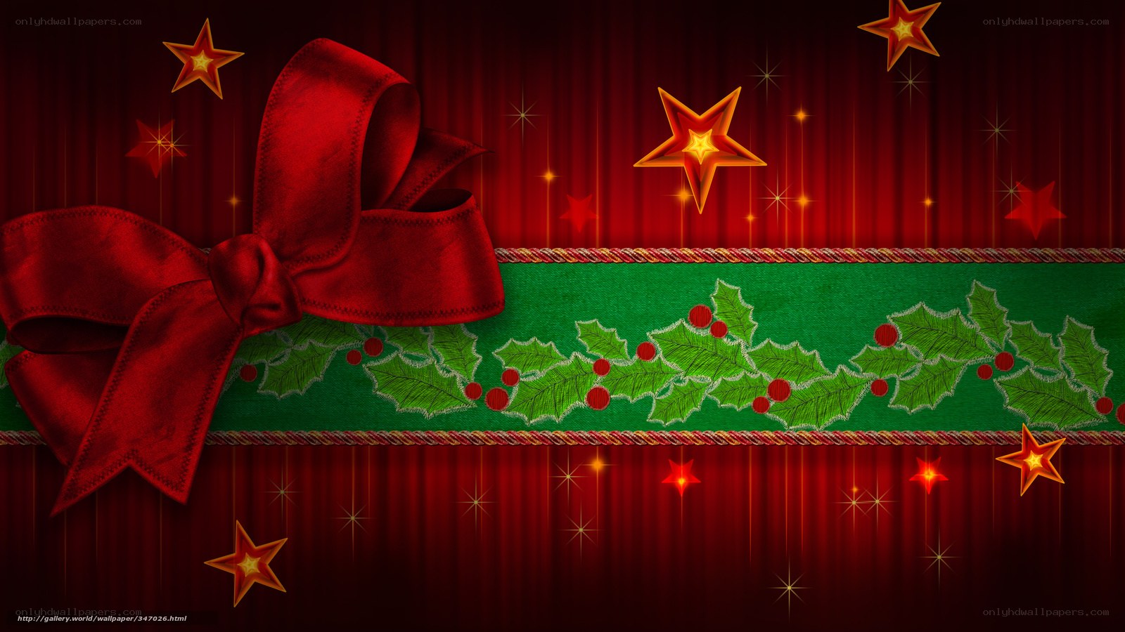 Christmas red and green wallpaper