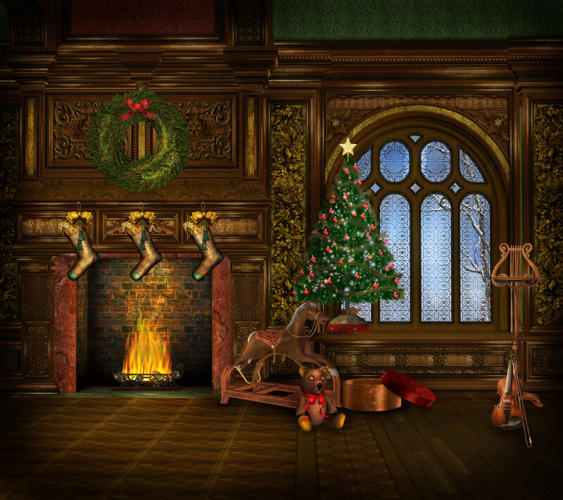 Christmas Room Interior