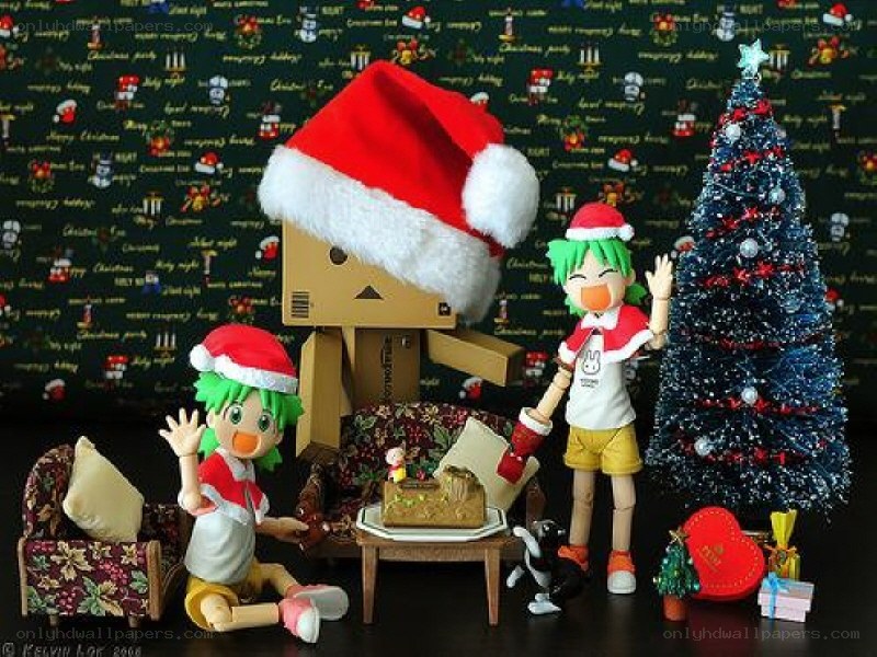 Christmas scene with Danbo and friends