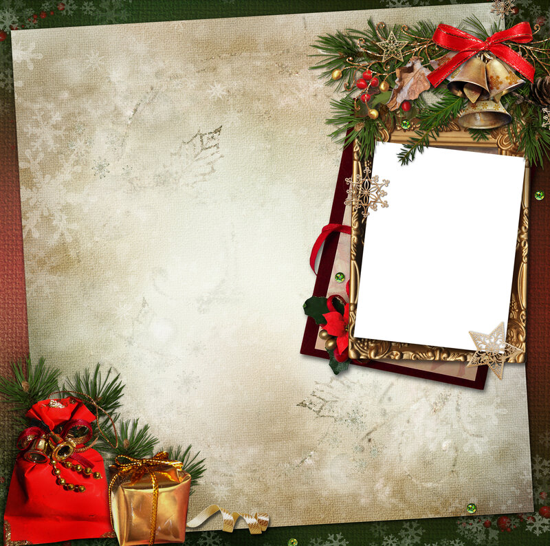 Christmas Scrapbook Page — Green