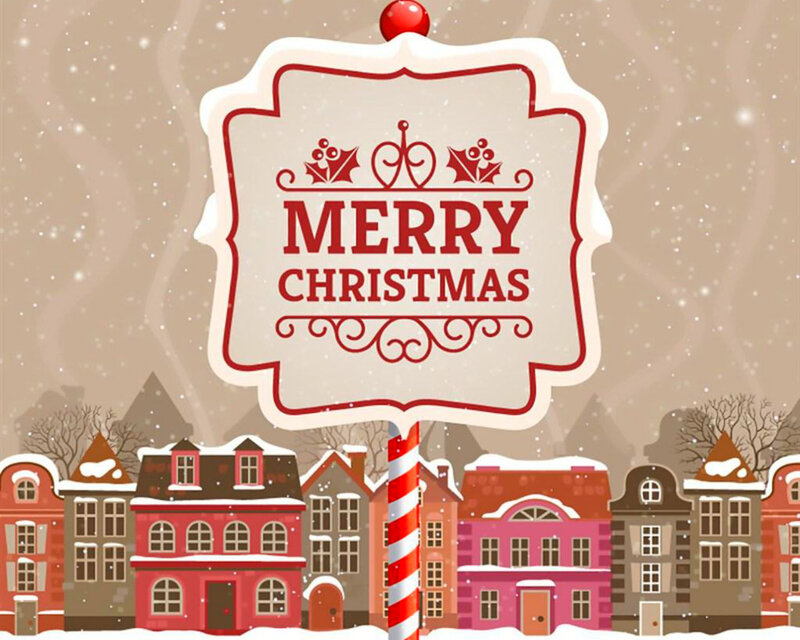 Christmas Sign in Town