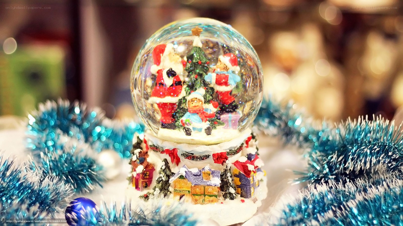 Christmas snow globe decoration