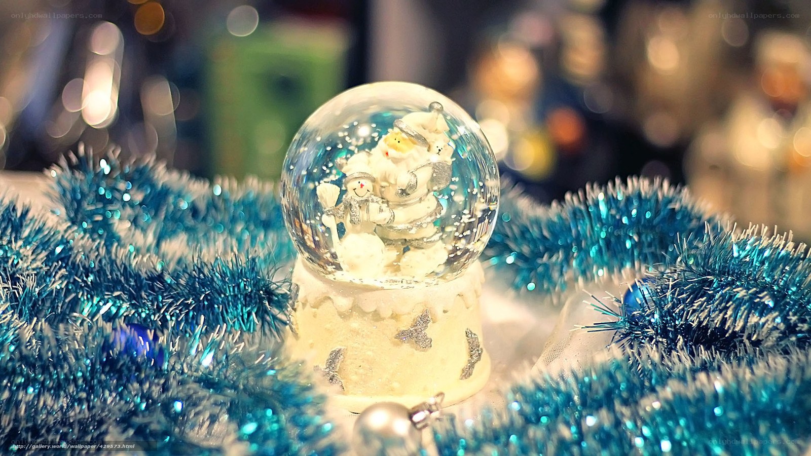 Christmas snow globe decoration