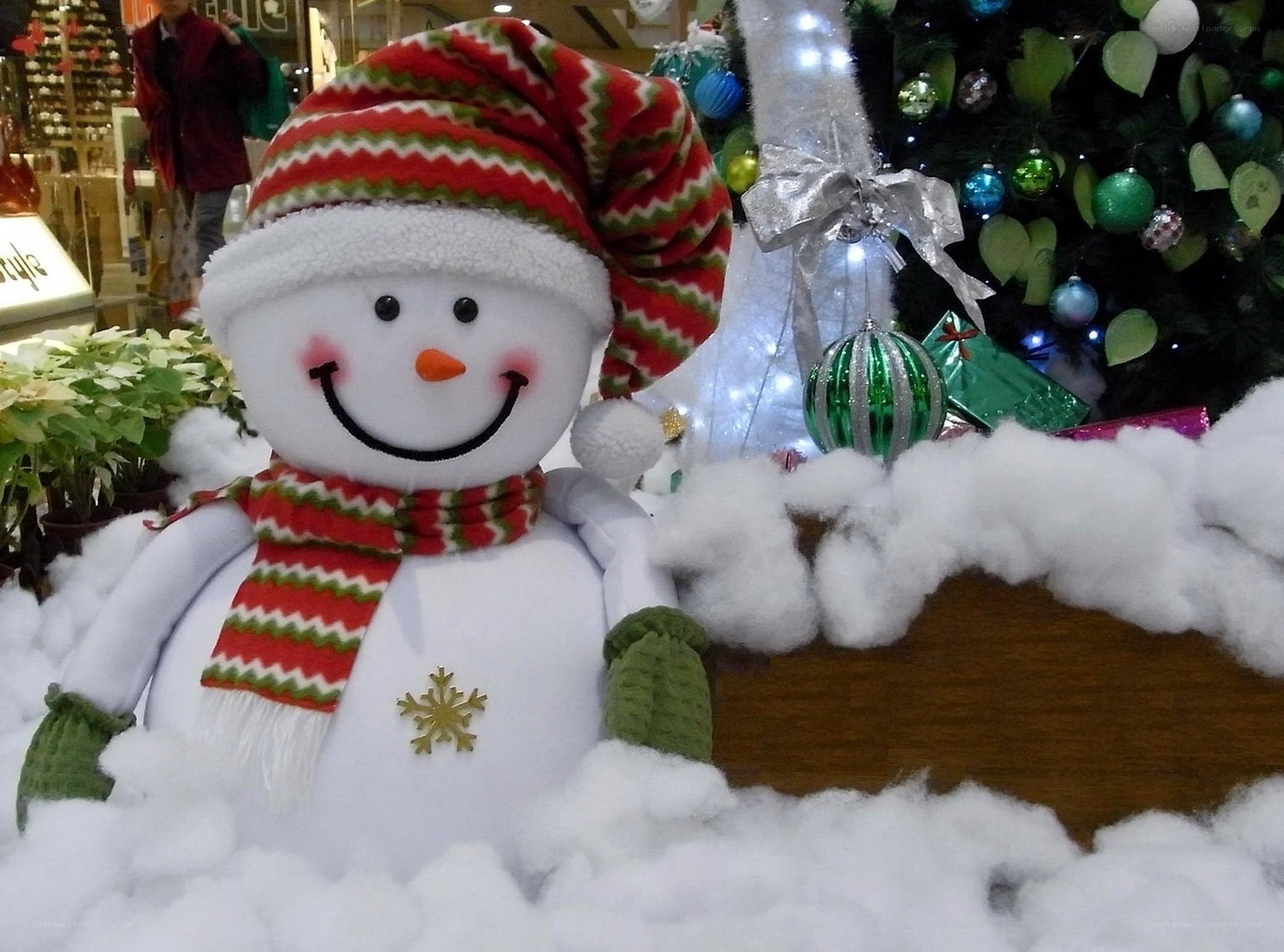 Christmas snowman display