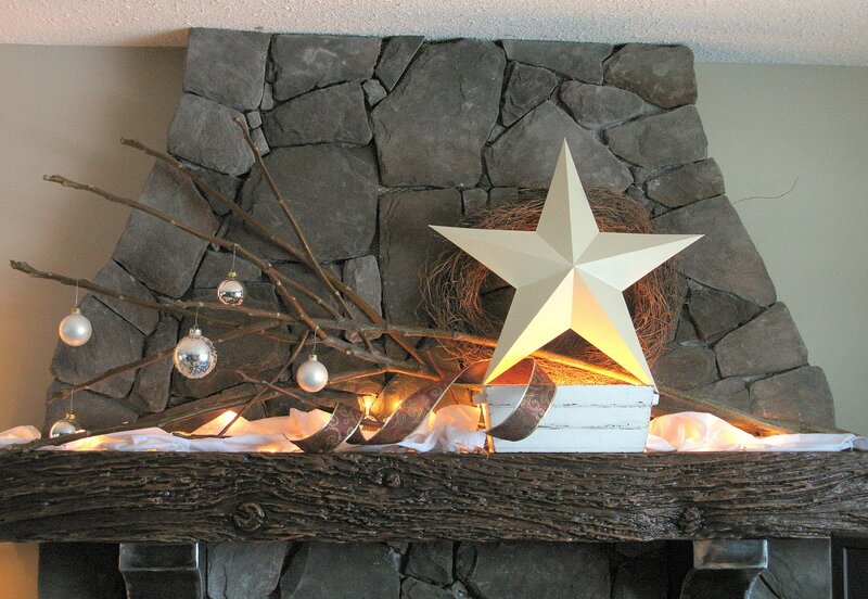 Christmas Star on Mantel