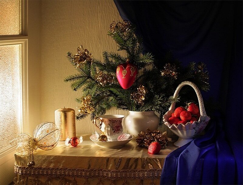 Christmas Still Life Arrangement