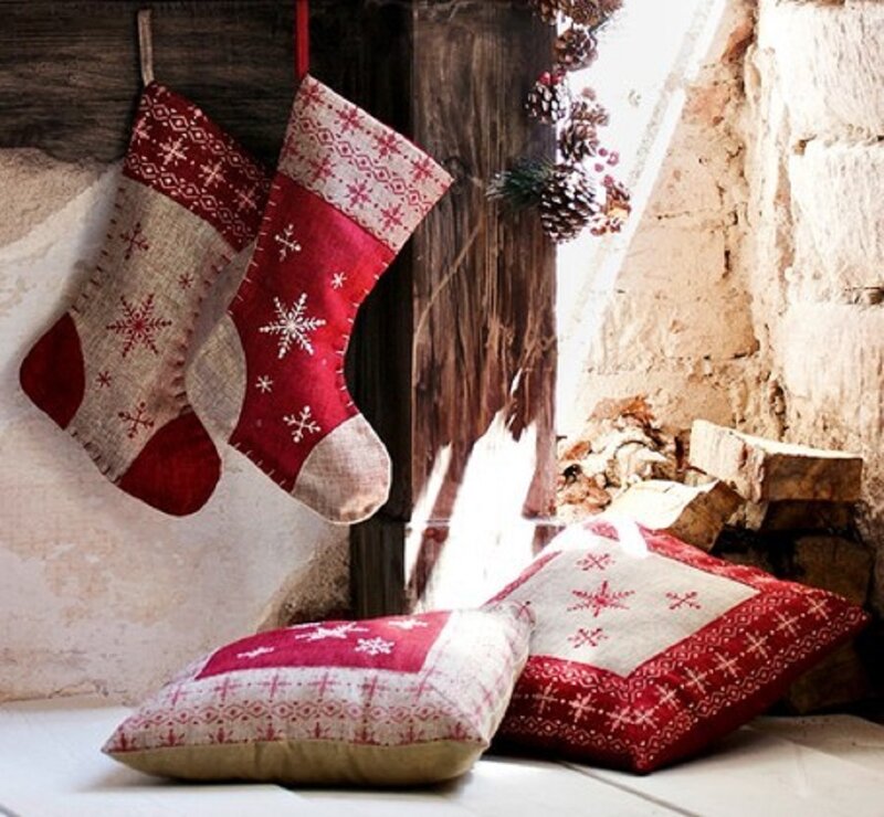 Christmas Stockings and Pillows