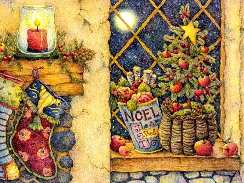 Christmas Stockings and Tree